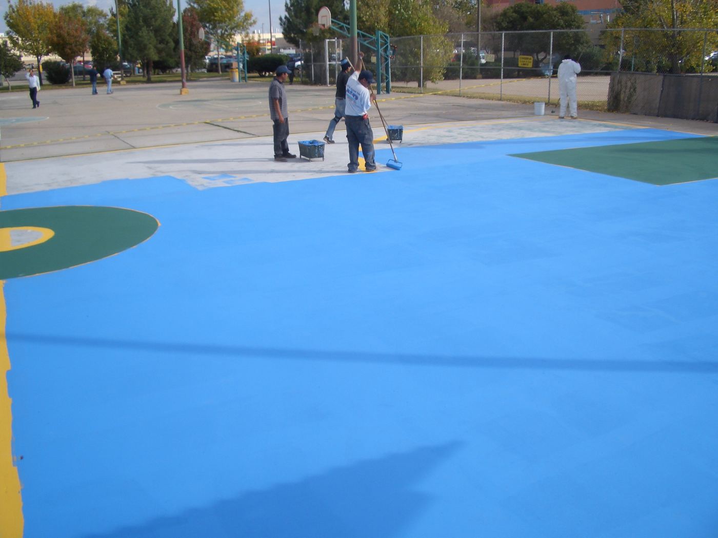 Cancha exterior en proceso